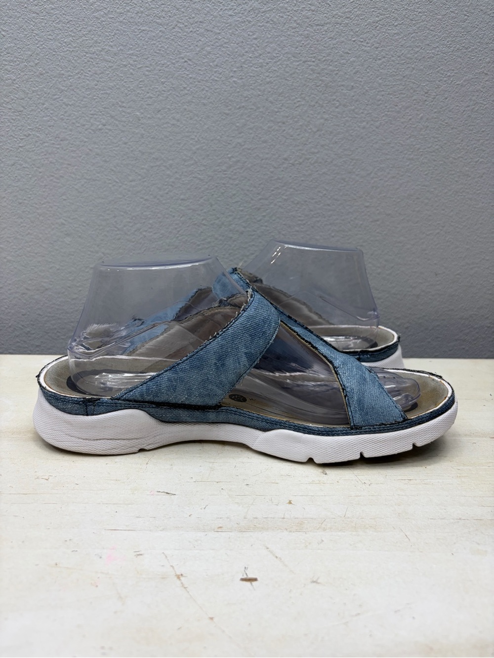Allrounder By Mephisto Blue Tokara Sandals Size 10 - Picture 2 of 8